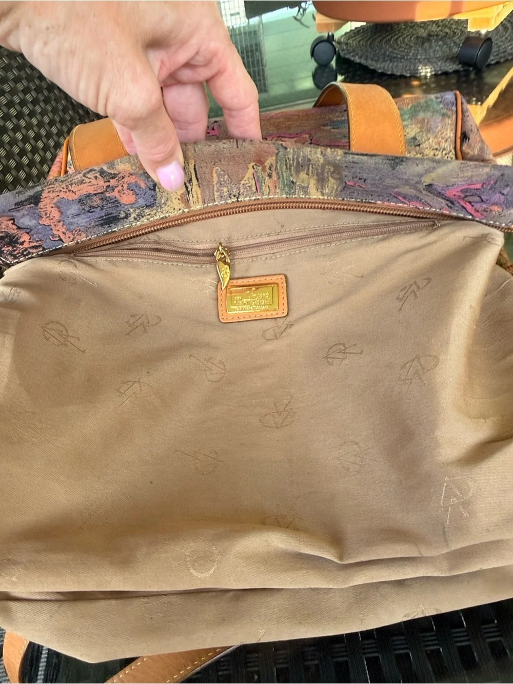 Vincent Van Gogh Multicolor Tote Paris Amsterdam Purse